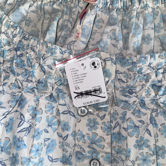 NWT free people James smock top - Picture 4 of 5